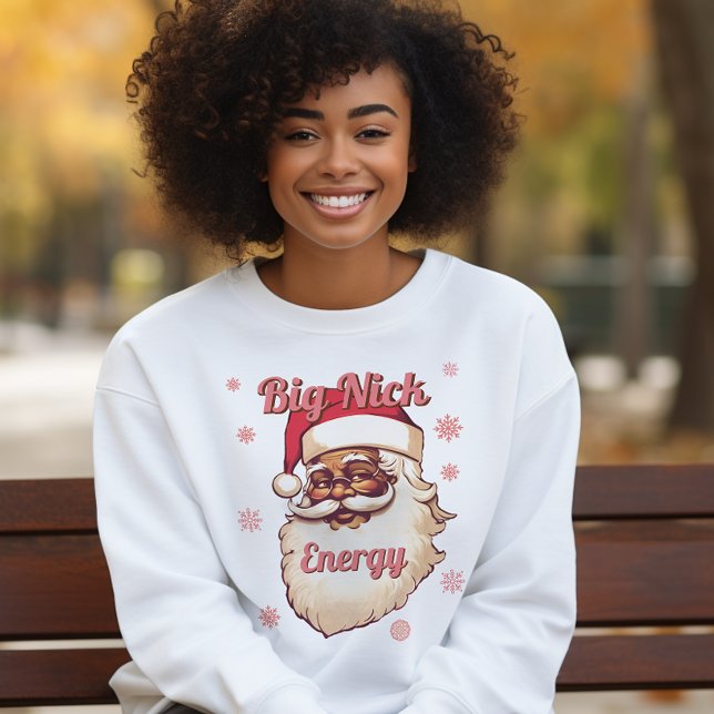 Sudadera Gran Nick Energy African American Santa (Subido por el creador)