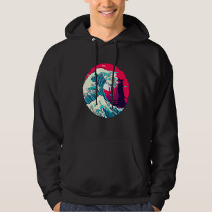 Sudadera Gran Ola de Kanagawa Estética Vap Japonesa Samurái