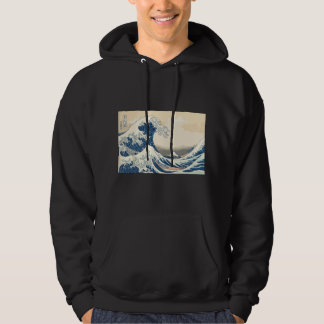 Sudadera Gran Ola frente a Kanagawa Katsushika Hokusai Arte