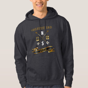 Sudadera Gran Papá De La Historia De La Impresión De Oro Y 
