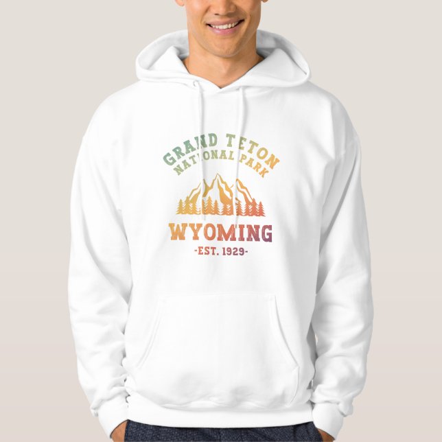Sudadera Gran Parque Nacional Teton Gradiente Wyoming USA (Anverso)