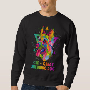 Sudadera Gran Perro de Muda GSD Pastor Alemán Animal Juego 