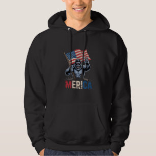 Sudadera Gran pie Merica Rock Bandera Americana Patriótica