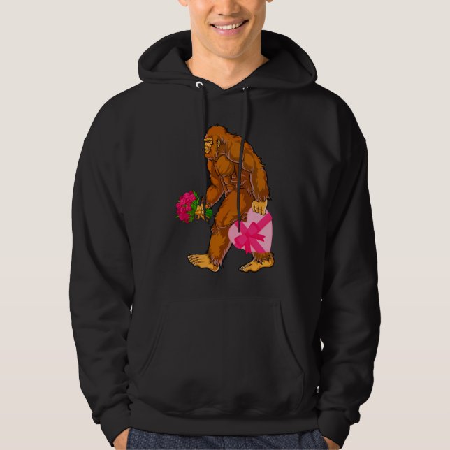 Sudadera Gran pie Sasquatch Funny Día de San Valentín Love (Anverso)