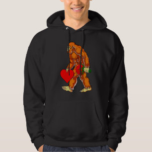 Sudadera Gran pie Sasquatch Funny Día de San Valentín Love
