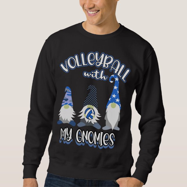 Sudadera Gran práctica del jugador de voleibol Gnomes (Anverso)