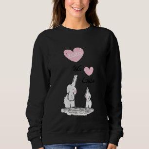 Sudadera Gran primo 2020 Idea de elefantes pequeños Chicas