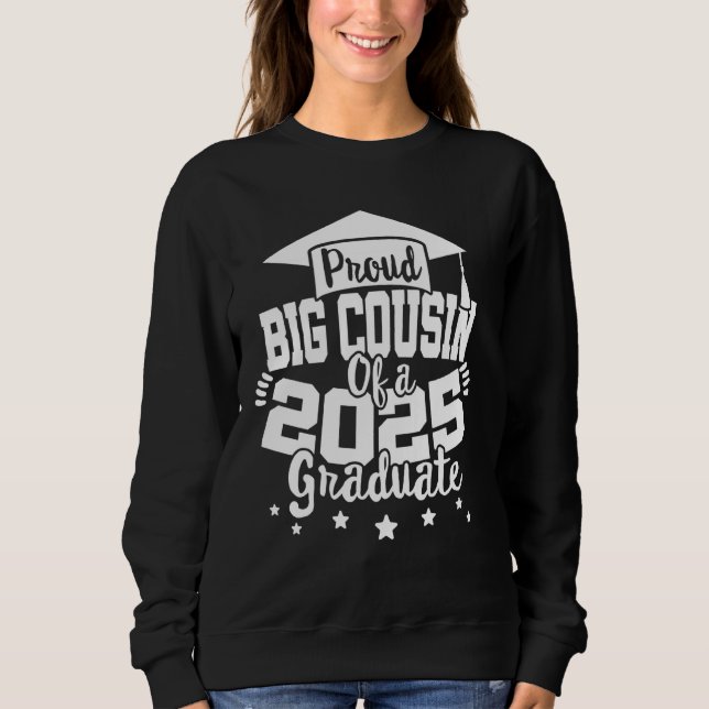 Sudadera Gran primo de un graduado superior de clase 2025 (Anverso)