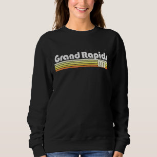 Sudadera Gran Rapids Michigan Estilo Retro Ciudad Vintage P