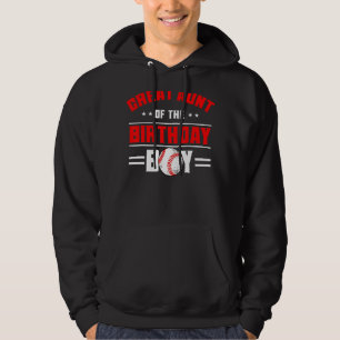 Sudadera Gran Tía De La Fami Temática Del Béisbol Birthday