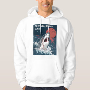 Sudadera Gran tiburón blanco con cicatrices más profundas e