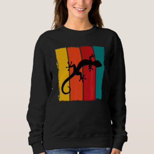 Sudadera Gran Traje Retro de Lagarto Leopardo Gecko Reptil