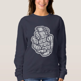 Sudadera Granada De Mano Al Estilo De Los Comics