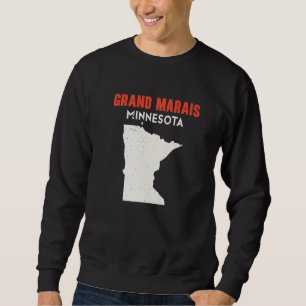 Sudadera Grand Marais Minnesota EE. UU. Estado América Viaj
