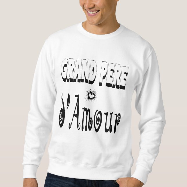 Sudadera Grand Père d'Amour Cœur Papy (Anverso)