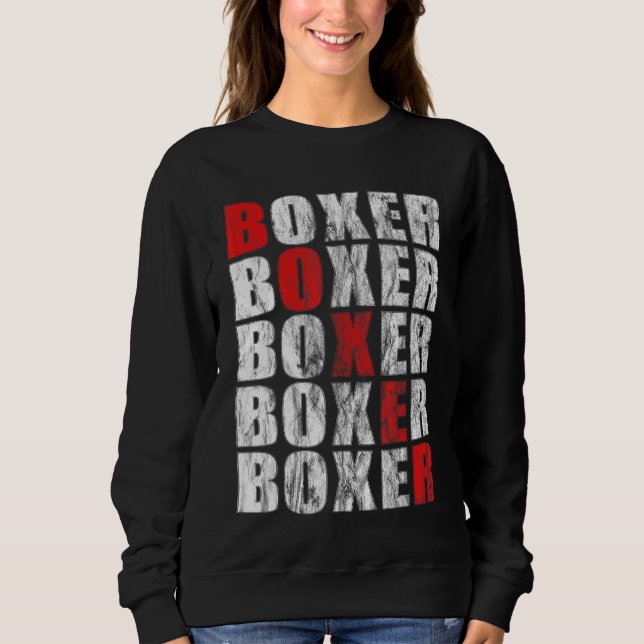 Sudadera Grandes Combatientes De Boxer Para Entrenar Y Trab (Anverso)
