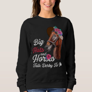 Sudadera Grandes Gorras Y Caballos Hablan De Derby Para Mí
