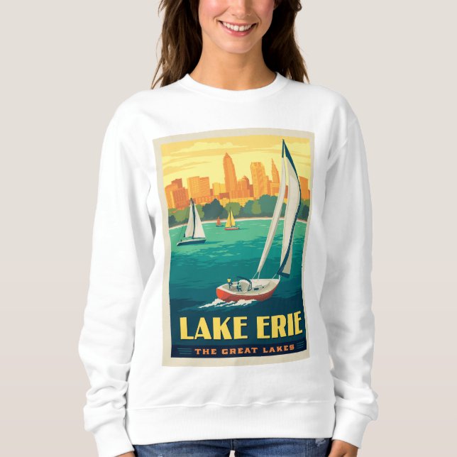 Sudadera Grandes Lagos | Lago Erie (Anverso)