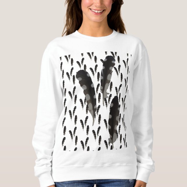 Sudadera Grandioso Carpintero de madera con plumas (Anverso)