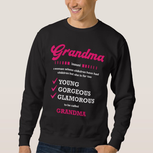 Sudadera Grandma Cute Mother s Day Mother Grandma Matching (Anverso)
