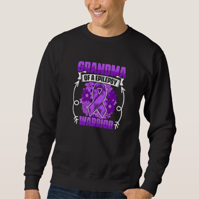 Sudadera Grandma Of Epilepsy Warrior Survivor Epilepsy Awar (Anverso)