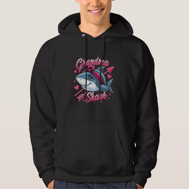 Sudadera Grandma Shark Funny Shark Matching Family for Wome (Anverso)