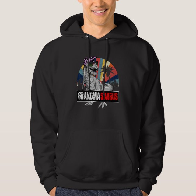 Sudadera Grandmasaurus Rex Dinosaur Grandma Saurus Family M (Anverso)