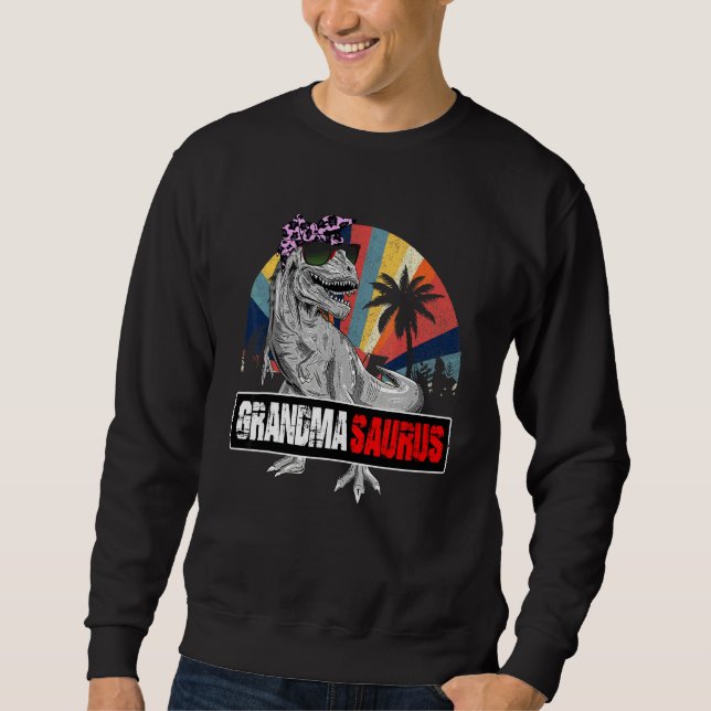 Sudadera Grandmasaurus Rex Dinosaur Grandma Saurus Family M (Anverso)