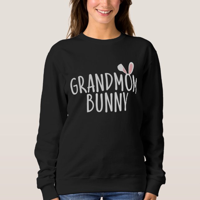 Sudadera Grandmom Bunny Family Rabbit  Matching Couple East (Anverso)