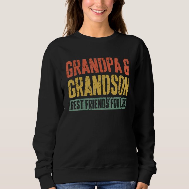 Sudadera Grandpa And Grandson Best Friends For Life (Anverso)