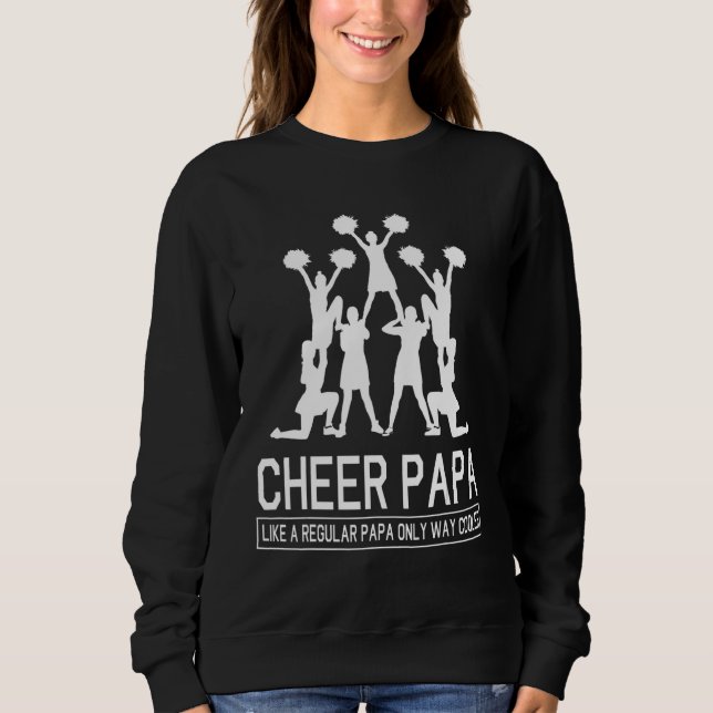 Sudadera Grandpa Daddy Cheer Papa Like A Regular Papa Only  (Anverso)