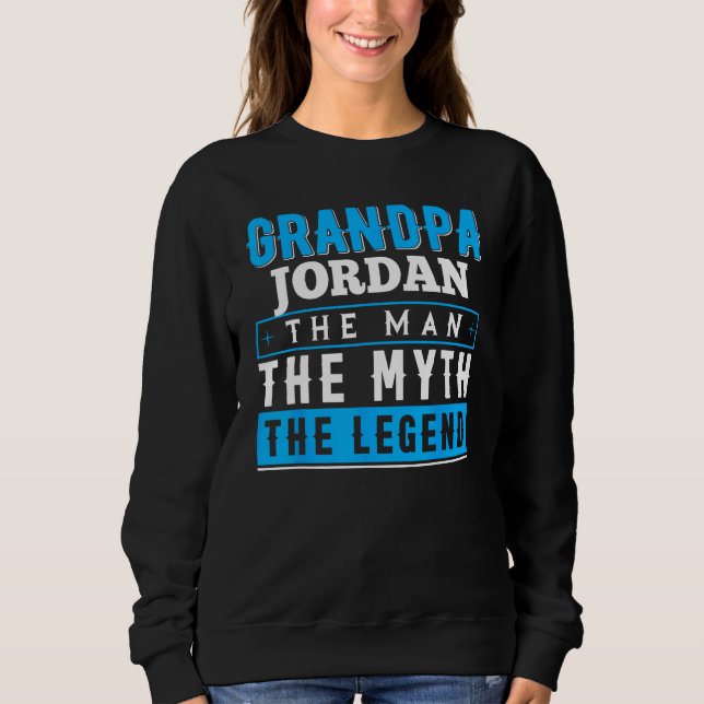 Sudadera Grandpa JORDAN The Man The Myth The Legend (Anverso)