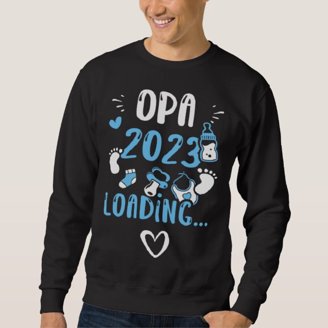 Sudadera Grandpa Opa 2023 Loading   Baby Boy Sayings (Anverso)