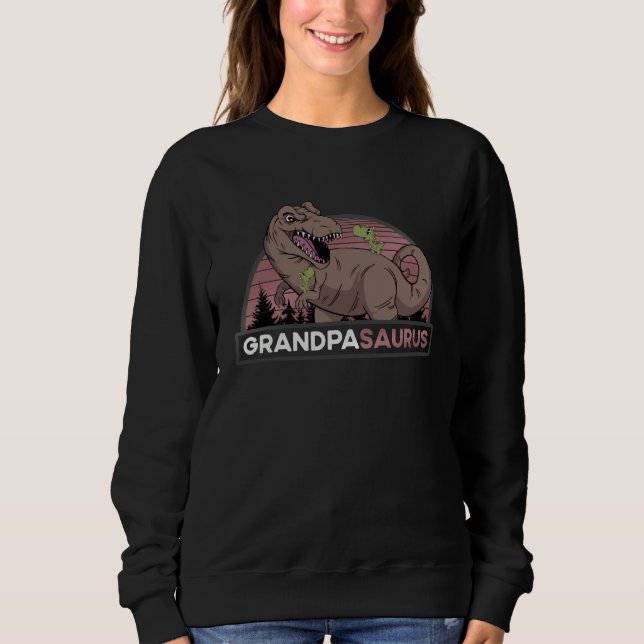 Sudadera Grandpa Saurus Two Grandchildren  Rex Grandpasauru (Anverso)