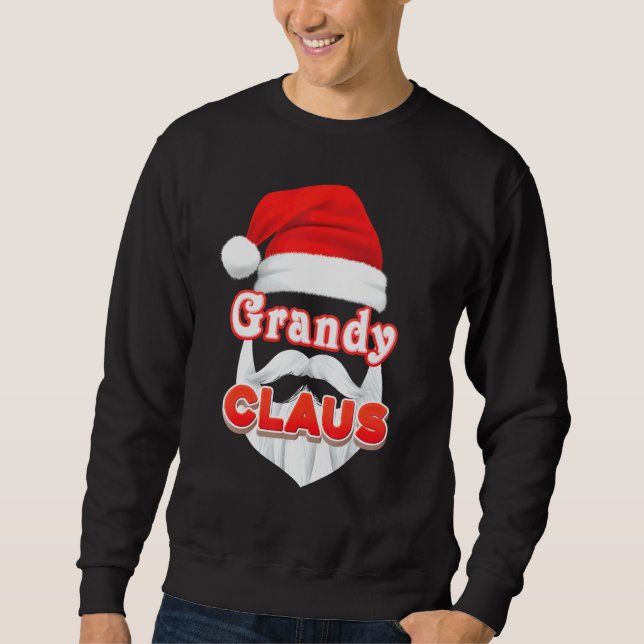 Sudadera Grandy Claus Navidades Santa Face Merry Ugly Sweat (Anverso)