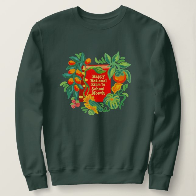 Sudadera Granja a la escuela Mes Crewneck (mujeres) (Anverso del diseño)