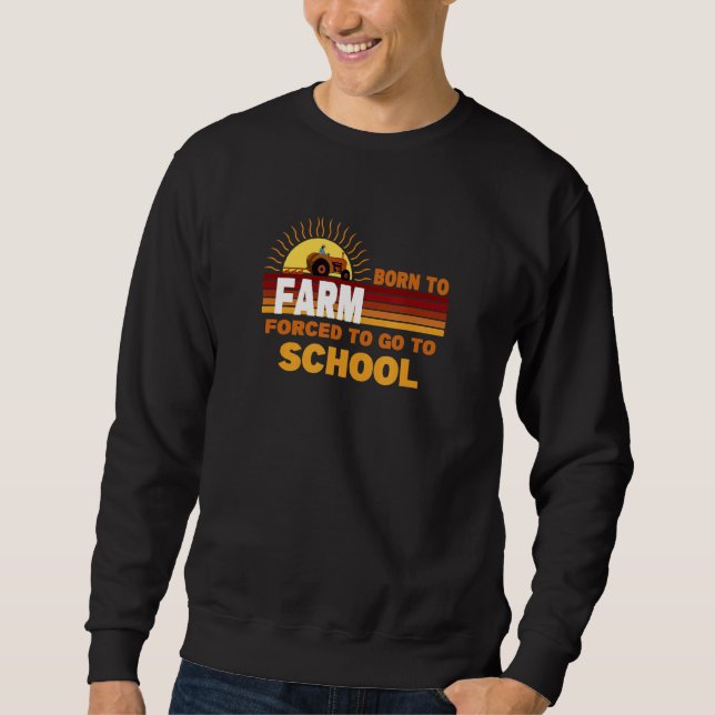 Sudadera Granja Chica que ama Tractores Cerdos Herd (Anverso)