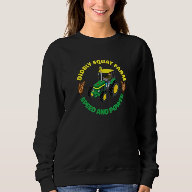 Sudadera Granja Chica que ama Tractores Cerdos Herd (Anverso)