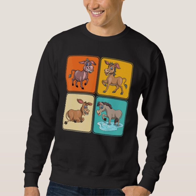 Sudadera Granja cultivada de maíz dulce pop burro 1 (Anverso)