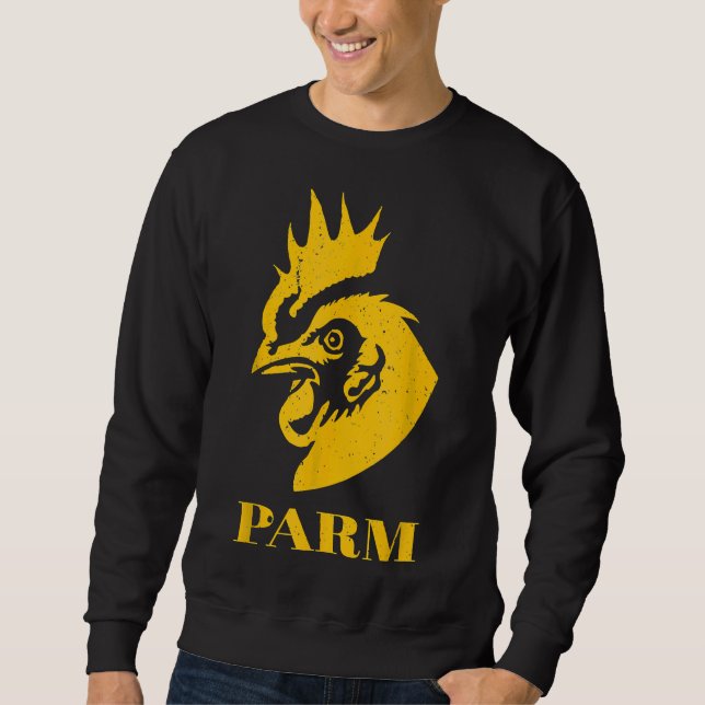 Sudadera Granja de amantes de la carne de pollo Parm (Anverso)