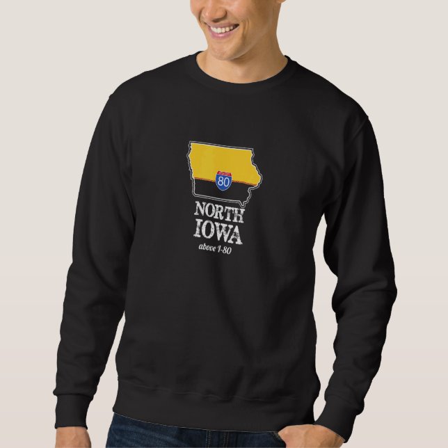 Sudadera Granja de cerdo de la correa interestatal I-80 de  (Anverso)