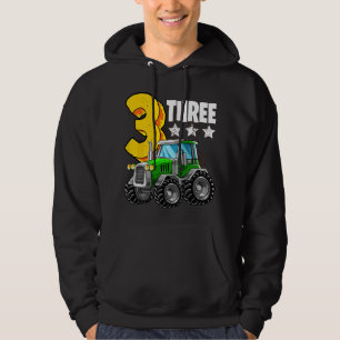 Sudadera Granja de cumpleaños del 3er tractor educativo 3 a
