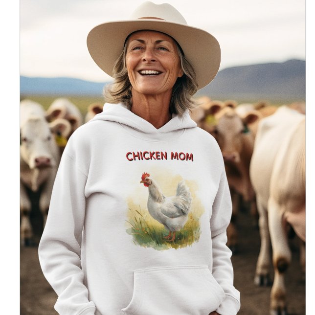 Sudadera Granja de la divertida mamá de las gallinas  (Funny Chicken Mom Hobby Farm Sweater)