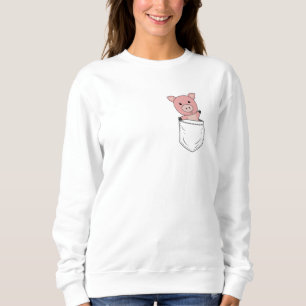 Sudadera Granja de lechón de cerdo de animales de corte Bol