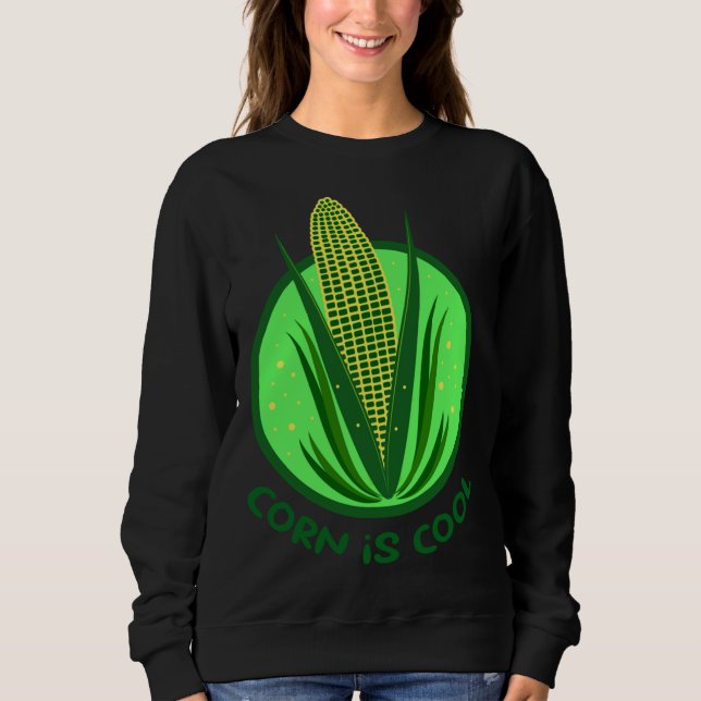Sudadera Granja de maíz de maíz de grano vegetal (Anverso)