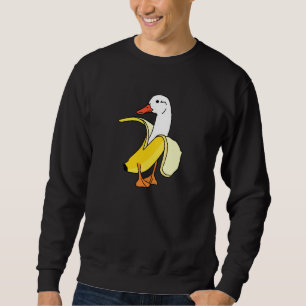 Sudadera Granja de plátano de pato animal Graciosa Fruta an