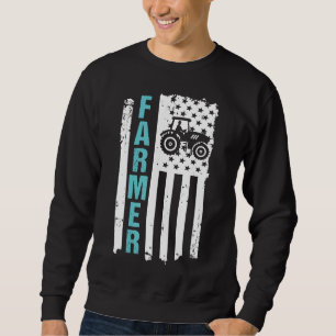 Sudadera Granja de pollo de grano de cabra cultivando Zzwko