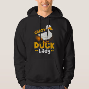 Sudadera Granja de pollos Animales Crazy Duck Lady