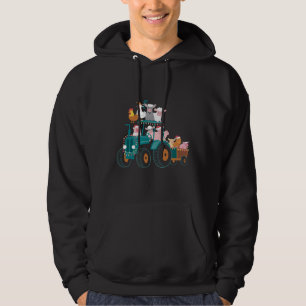 Sudadera Granja de Tractor de Navidad Divertido Día Festivo