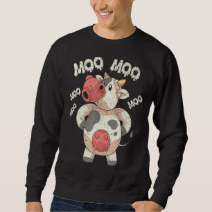 Sudadera Granja divertida agricultor amante Moo Cute Cow
